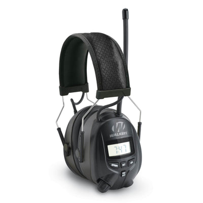 Walkers GWP-RDOM Hearing Protection Over Ear AM/FM Radio Earmuffs with Display
