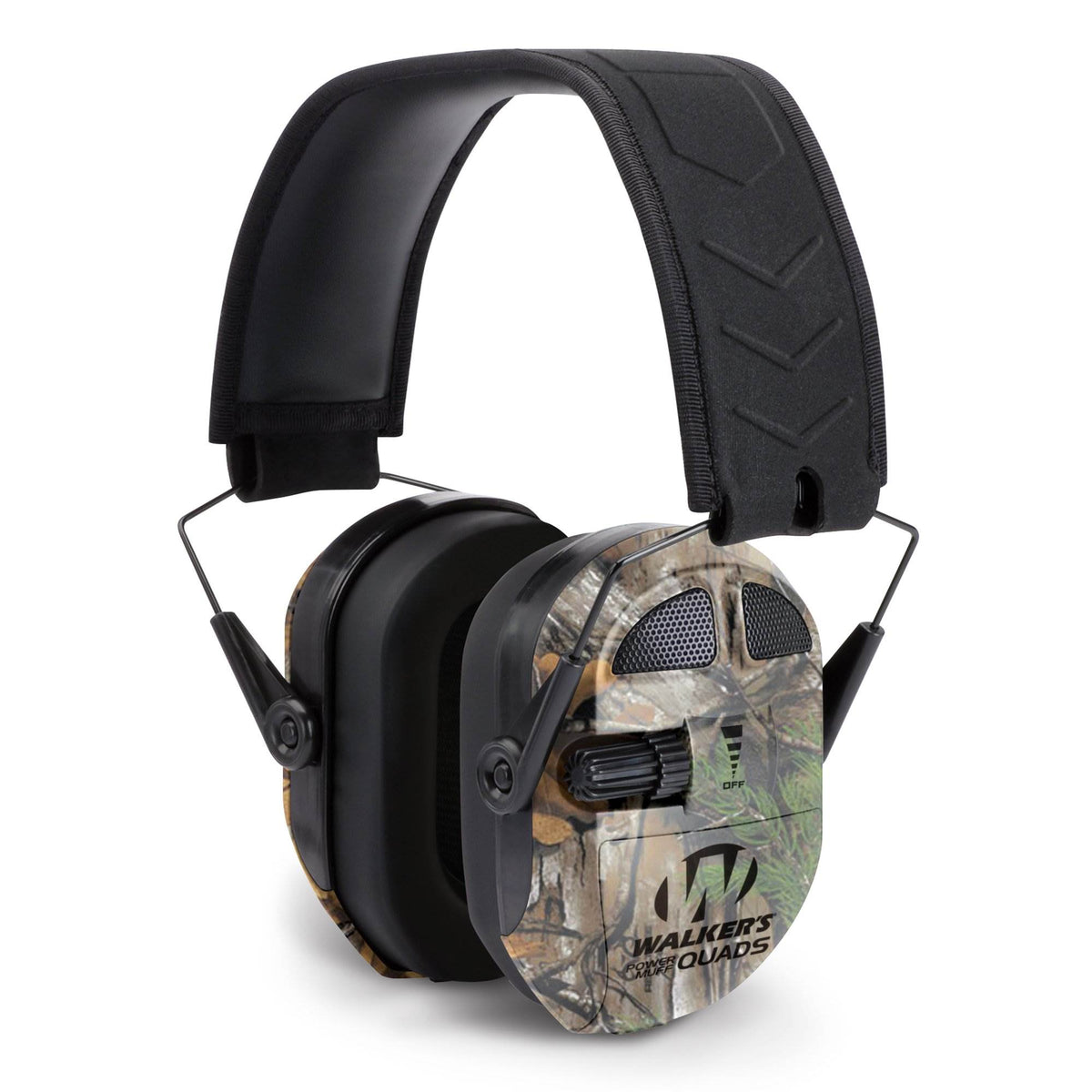 Walkers Ultimate Hunting Shooting Electric Power Muff, Realtree Camo (Open Box)