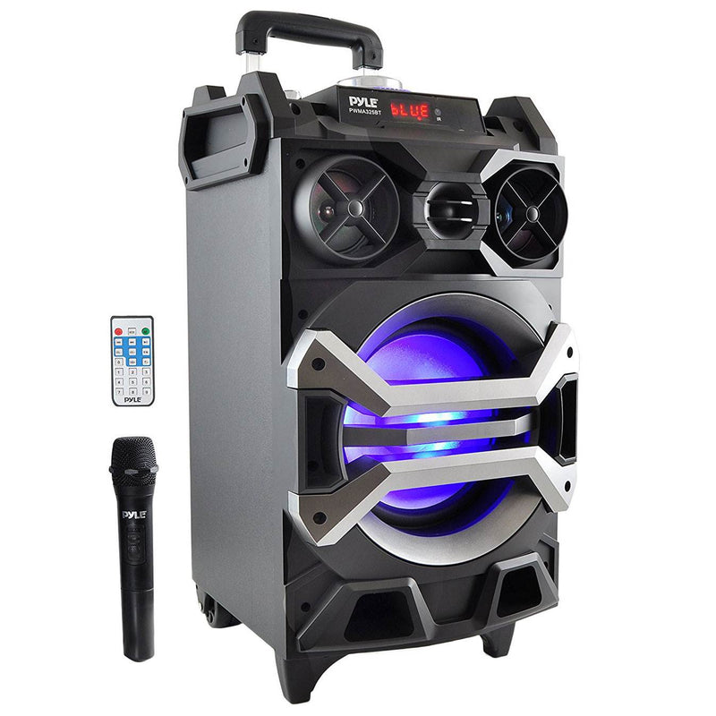 Pyle PA Loudspeaker Portable Bluetooth Karaoke System w/ Wireless Mic(For Parts)
