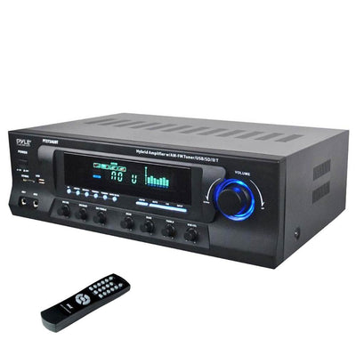 Pyle Stereo Amplifier Receiver w/ Tuner, Bluetooth & Sub Control (For Parts)