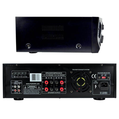 Pyle Stereo Amplifier Receiver w/ AM FM Tuner, Bluetooth & Sub Control PT272AUBT (Refurbished)