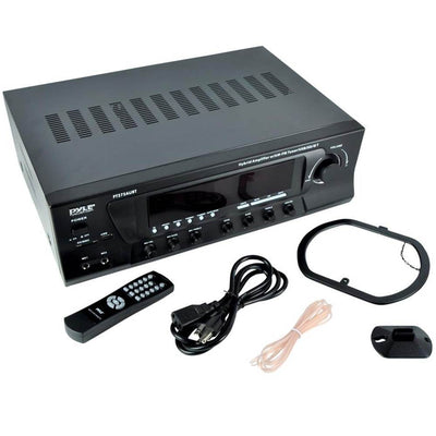 Pyle Stereo Amplifier Receiver w/ AM FM Tuner, Bluetooth & Sub Control(Open Box)