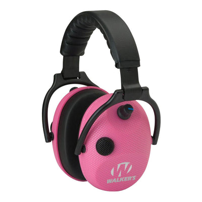 Walkers Alpha Muffs Hunting Shooting Hearing Enhancement Earmuffs Pink(Open Box)