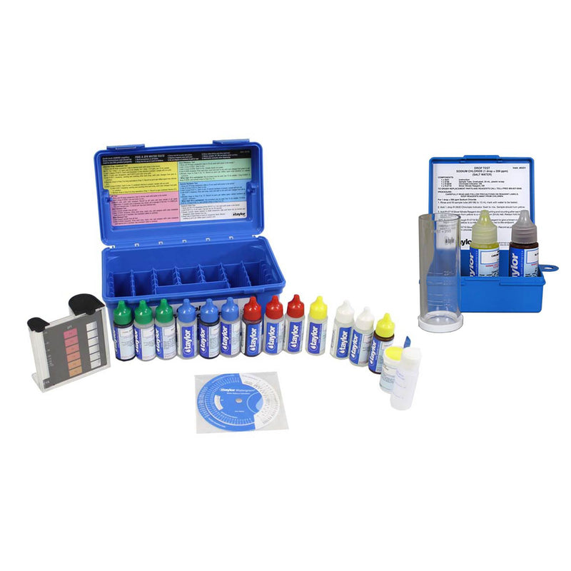 Taylor Complete Swimming Pool/Spa Test Kit +  Sodium Chloride Salt Water Test - VMInnovations