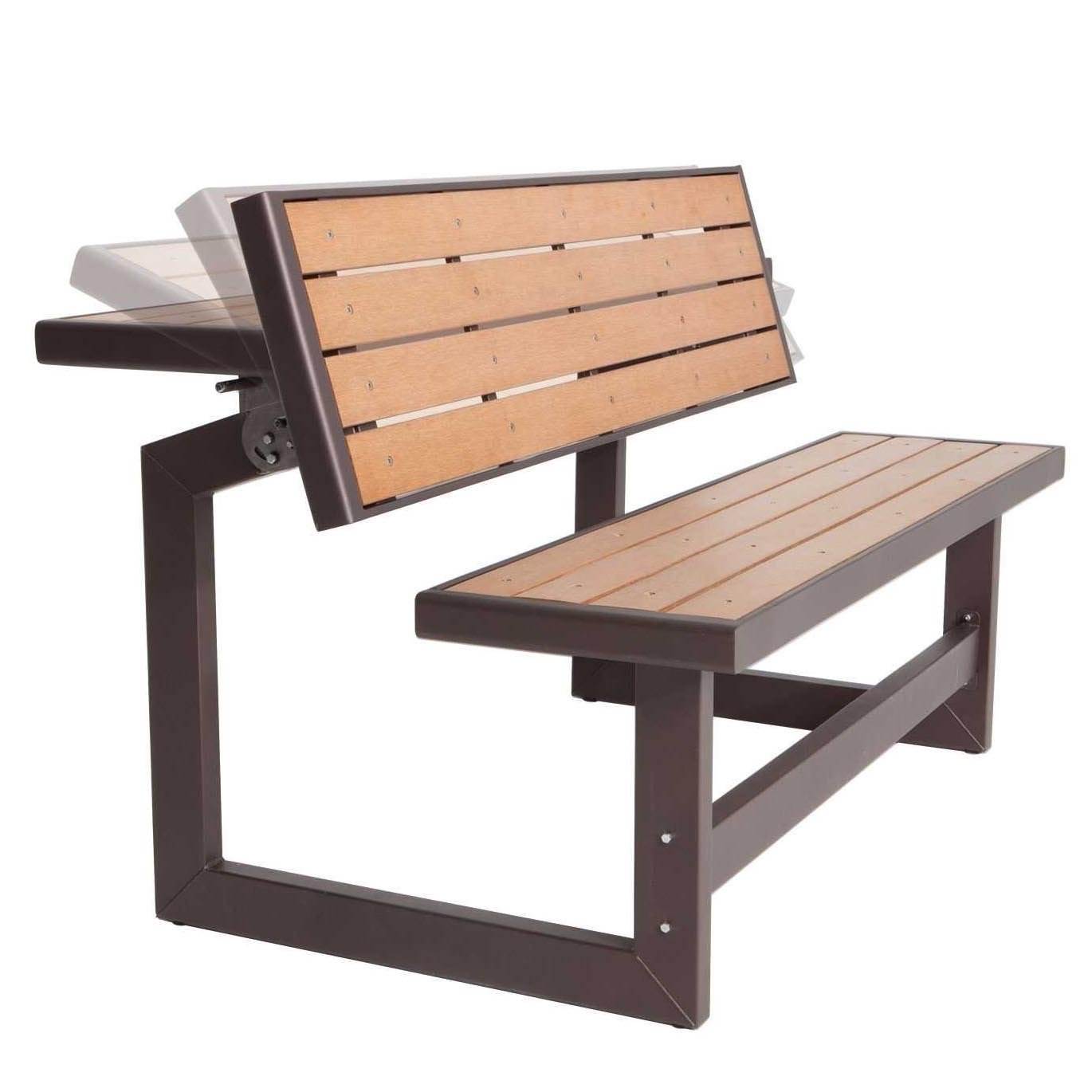 Lifetime Outdoor or Indoor Convertible Patio Bench to Picnic Table (Open Box)