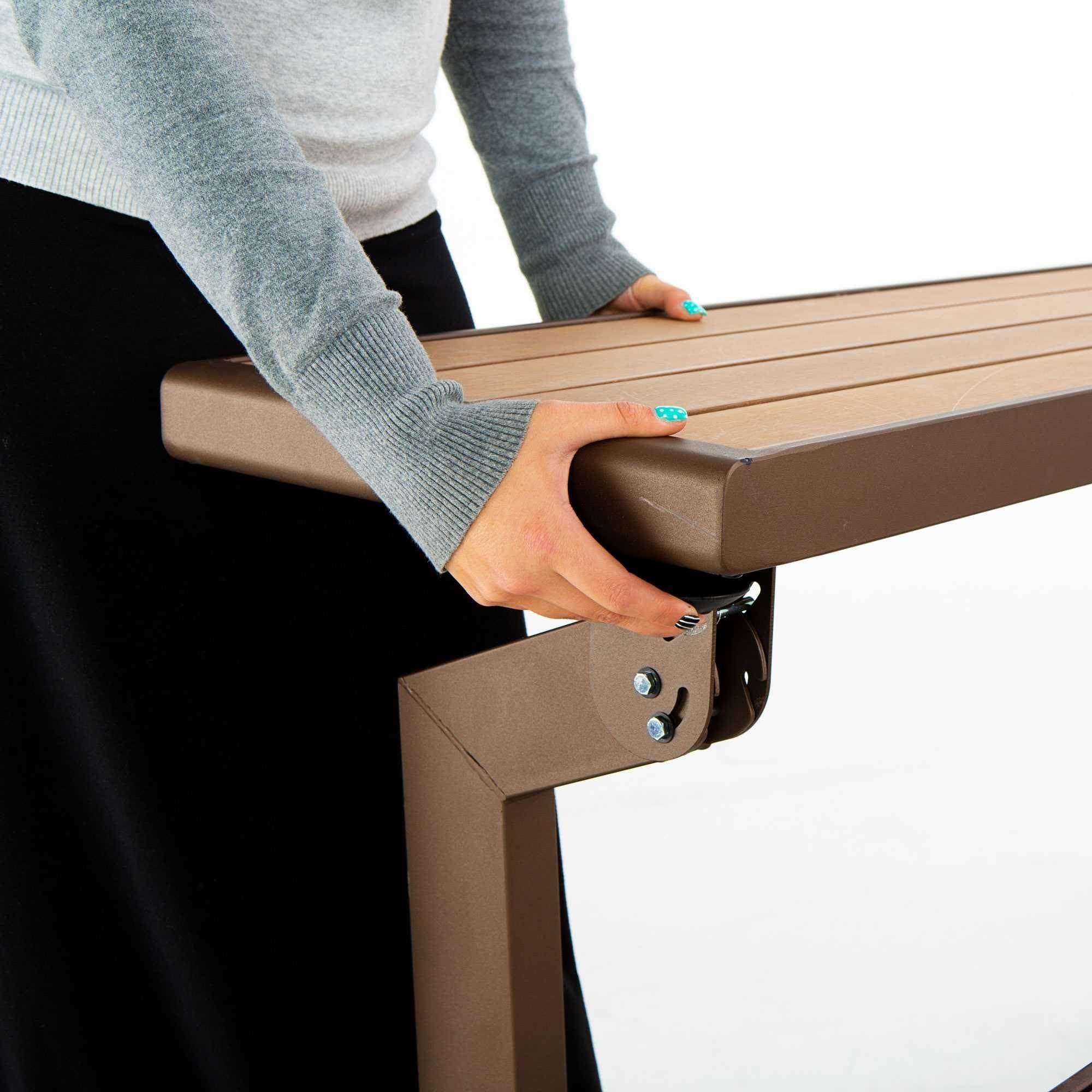 Lifetime Outdoor or Indoor Convertible Patio Bench to Picnic Table (Open Box)