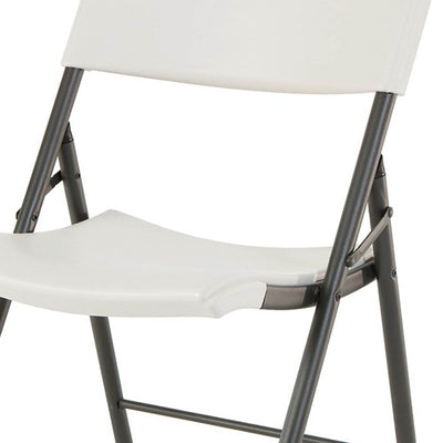 Lifetime Light Contemporary Plastic Folding Chair, Almond (4 Pack) (Used)