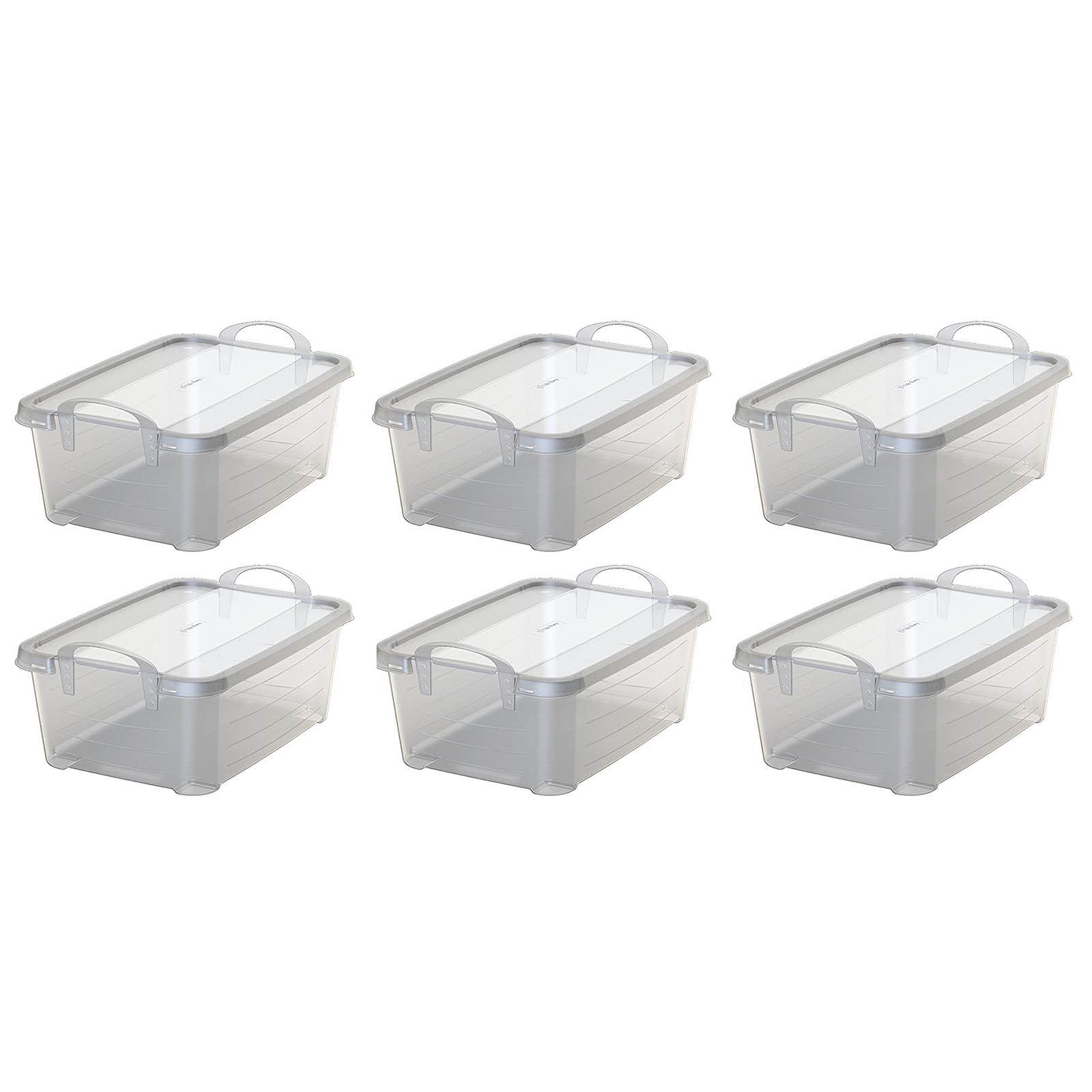 Life Story Clear Closet Organization Storage Box Container, 14 Quart (6 Pack) - VMInnovations