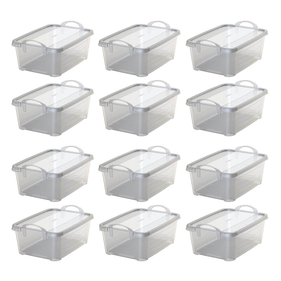 Life Story Clear Closet Organization & Storage Box Container, 14 Quart (12 Pack) - VMInnovations