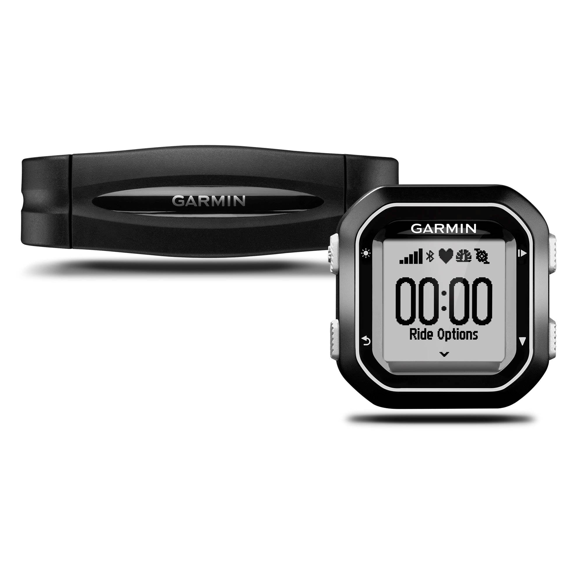 Garmin Edge 25 Garmin Connect Compact Cycling GPS Computer Cadence Bundle Refurb