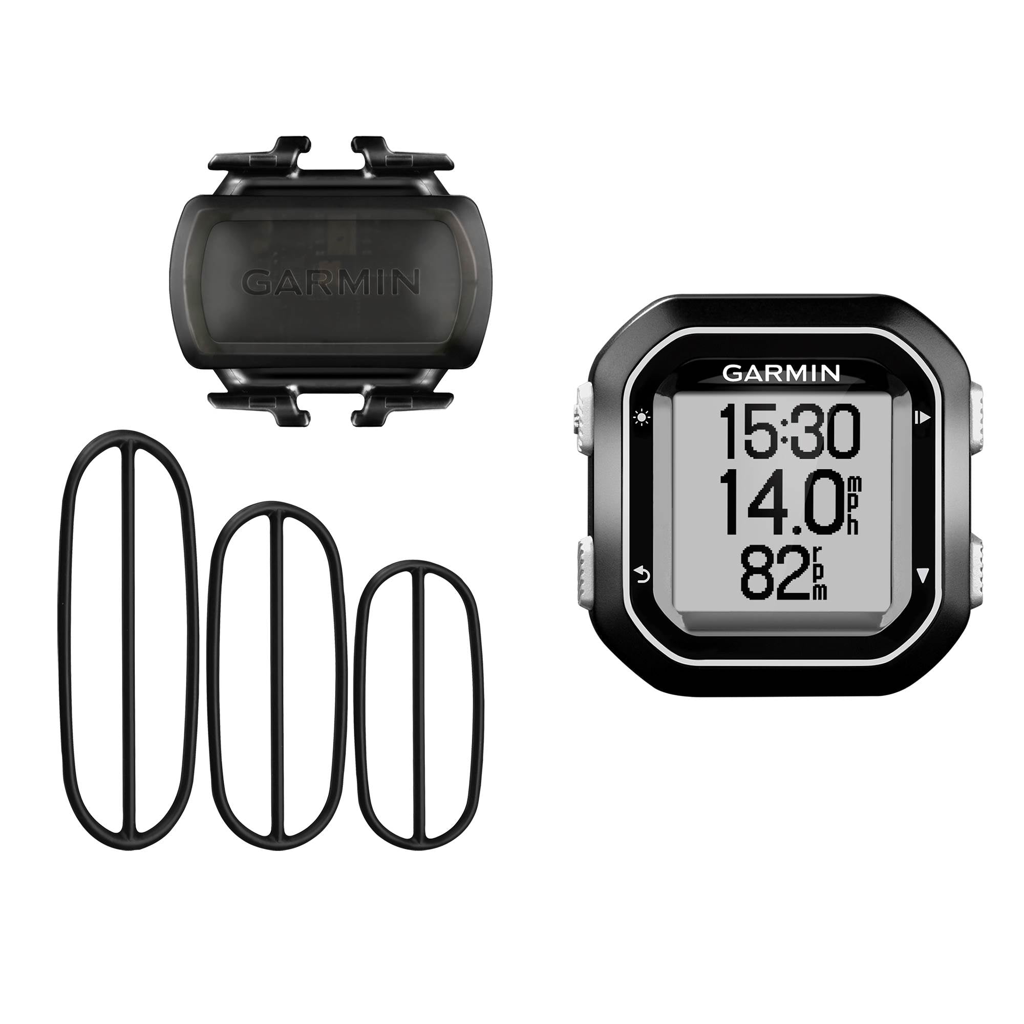 Garmin Edge 25 Garmin Connect Compact Cycling GPS Computer Cadence Bundle Refurb