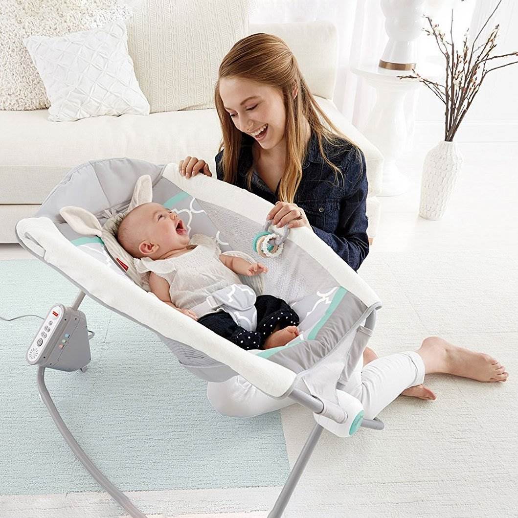 Fisher Price Safari Dreams Deluxe Singing Auto Rock n Play Sleeper (Open Box)
