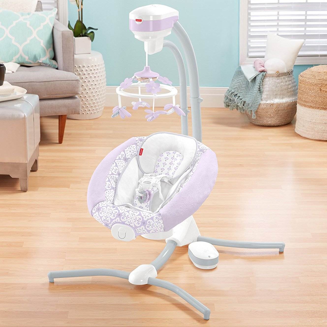 Fisher Price Fairytale Deluxe 6 Speed Singing Cradle 'n Swing (Open Box)