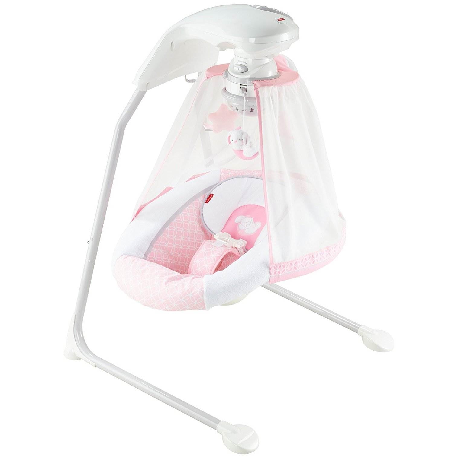 Fisher Price Starlight 6 Speed Singing Cradle 'n Swing with Baby Mobile (Used)