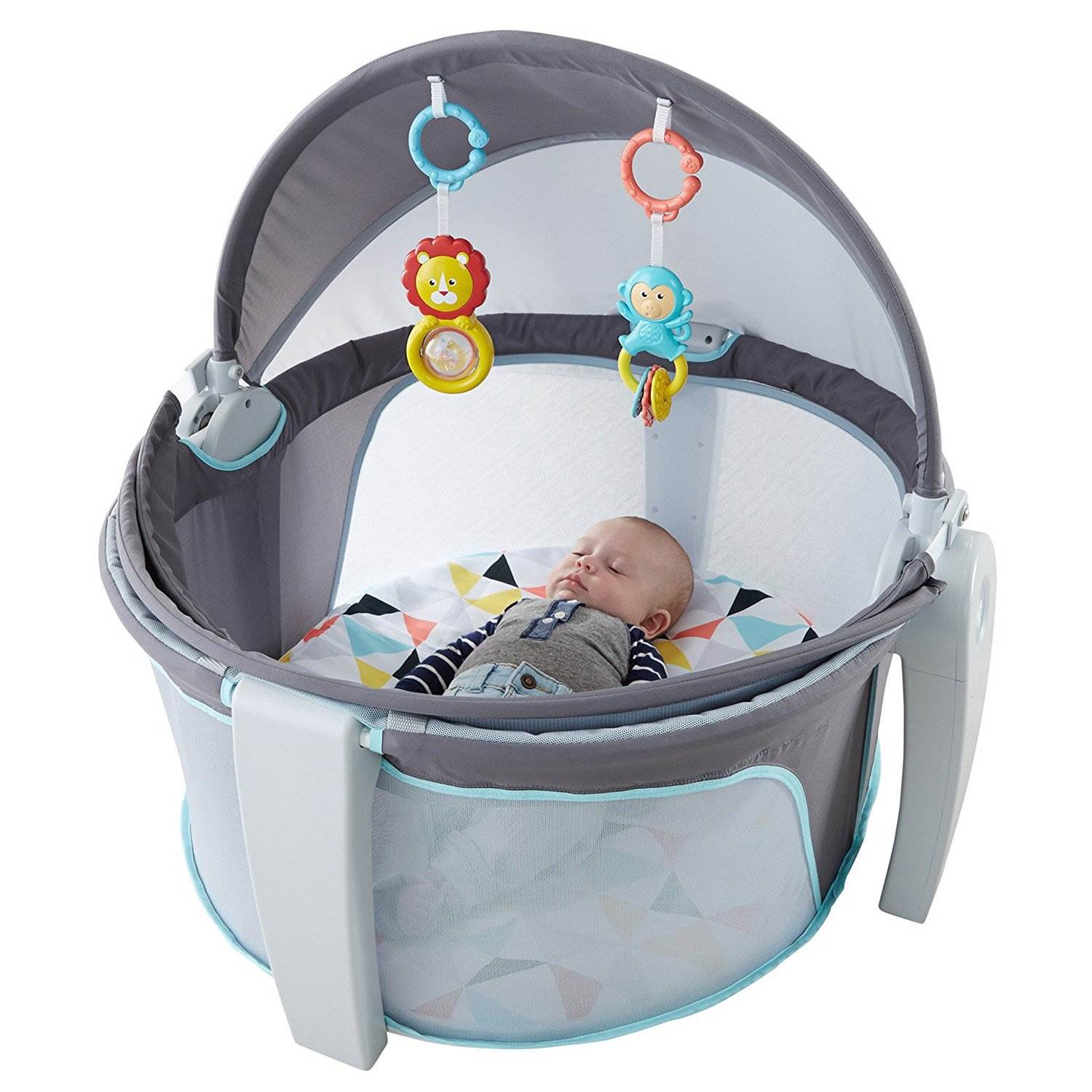 Fisher Price On-the-Go Indoor & Outdoor Folding Baby Travel Dome w/ (Open Box) - VMInnovations