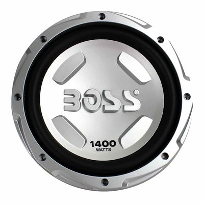 Boss Audio 12" 1400W Subwoofer, 1500W Amplifier w Amp Kit & QPower 12" Enclosure - VMInnovations