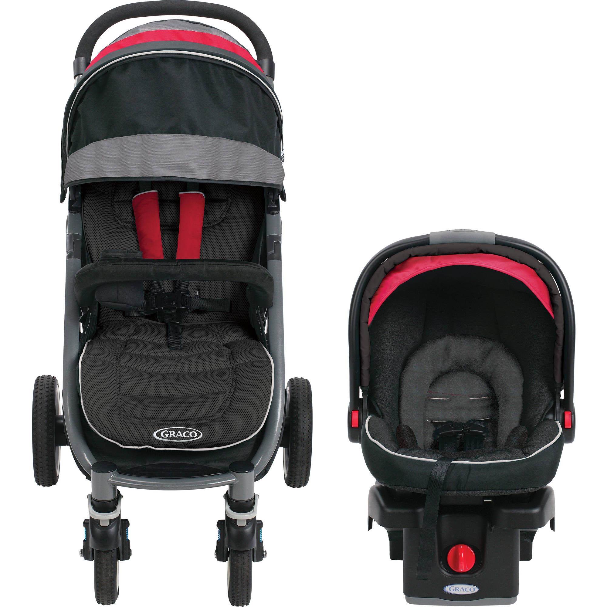 Graco Aire4 XT Click Connect Car Seat, Base and Stroller Travel System(Open Box)