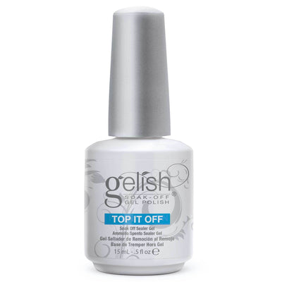 Gelish Soak-Off Foundation Base, Top Sealer, and 3 Mini Bottles of Gel Polish