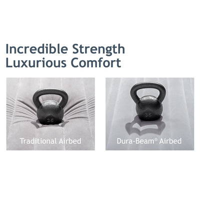Intex Comfort Plush Dura Beam Plus Series Mid Rise Airbed w/ Pump, Twin (3 Pack)