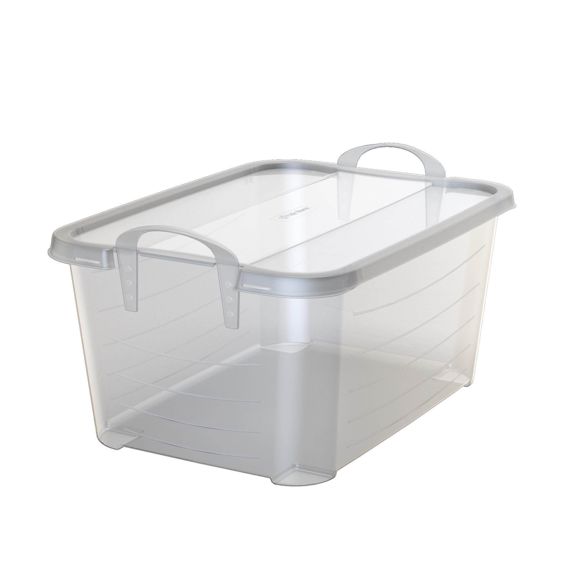 Life Story 55 Quart Stackable Storage Bin, Light Duty Container, Clear, 6 Pack - VMInnovations