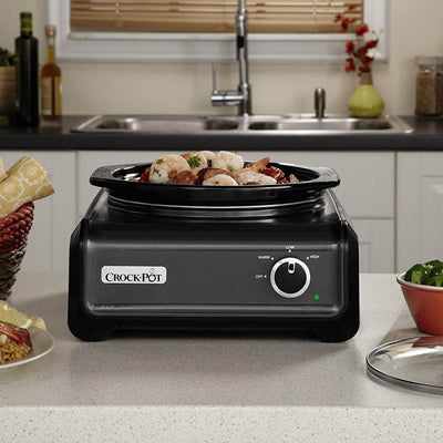 Crock-Pot Hook Up 2-Quart Connectable Entertaining Slow Cooker (Missing Lid) - VMInnovations