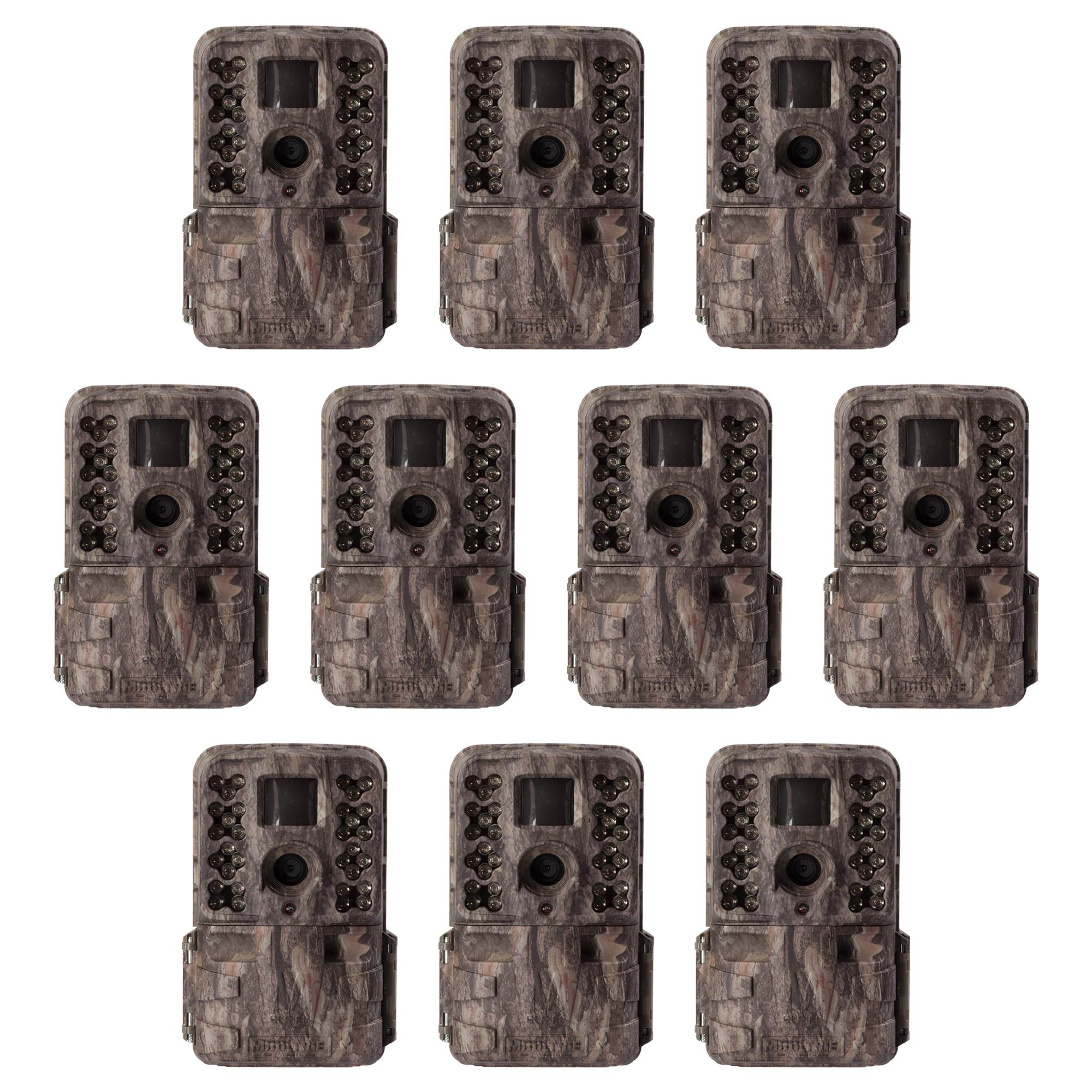 Moultrie M-40i 16MP 80' FHD Video No Glow Game Trail Camera, 10 Pack | MCG-13182