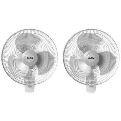 Air King 12" Blade 3-Speed 1/50 HP Motor Oscillating Wall-Mount Fan (2 Pack)