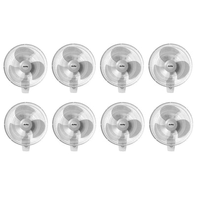 Air King 12" Blade 3-Speed 1/50 HP Motor Oscillating Wall-Mount Fan (8 Pack)
