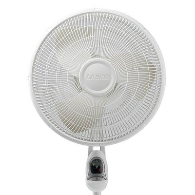 Lasko 16" Remote Control Oscillating 3 Speed Standing Floor Fan, White (2 Pack)