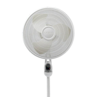 Lasko 16" Remote Control Oscillating 3 Speed Standing Floor Fan, White (4 Pack)