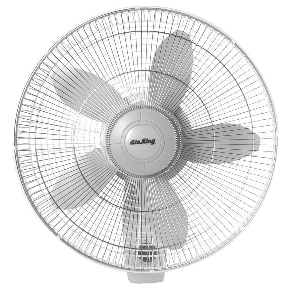 Air King 18" Blade 3-Speed 1/20 HP Quiet Oscillating Wall-Mount Fan (2 Pack)