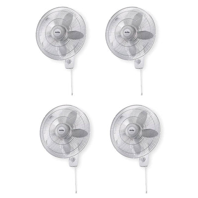 Air King 18" Blade 3-Speed 1/20 HP Quiet Oscillating Wall-Mount Fan (4 Pack)