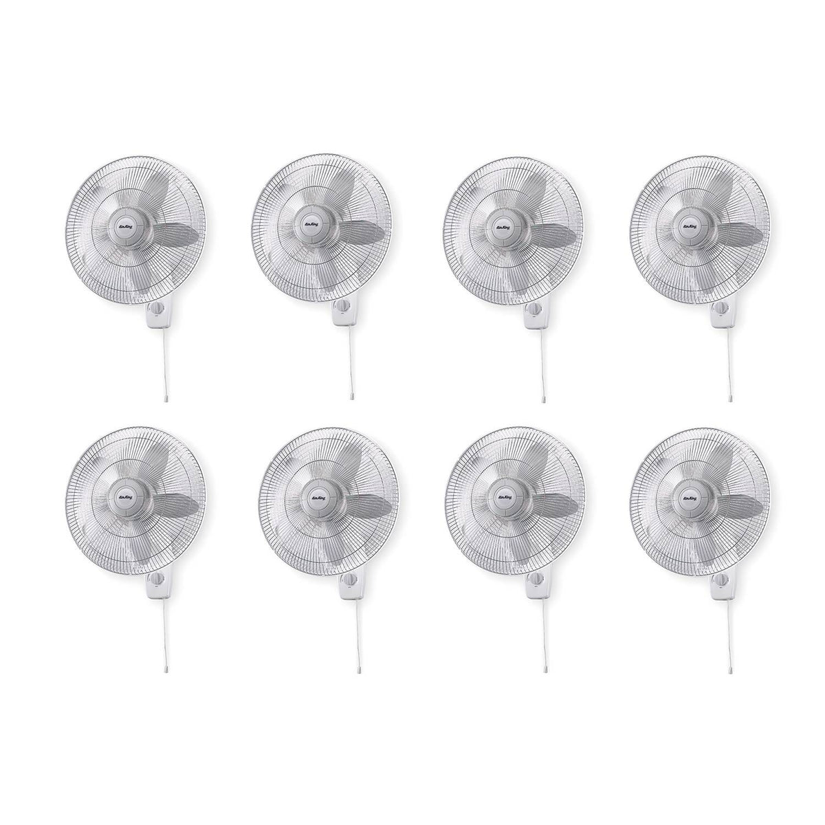 Air King 18" Blade 3-Speed 1/20 HP Quiet Oscillating Wall-Mount Fan (8 Pack)