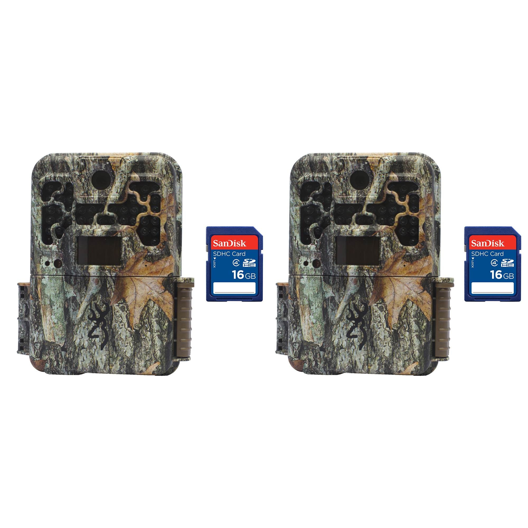 Browning Trail Cameras Recon Force Extreme 20MP Game Camera, 2 Pack & SD Cards
