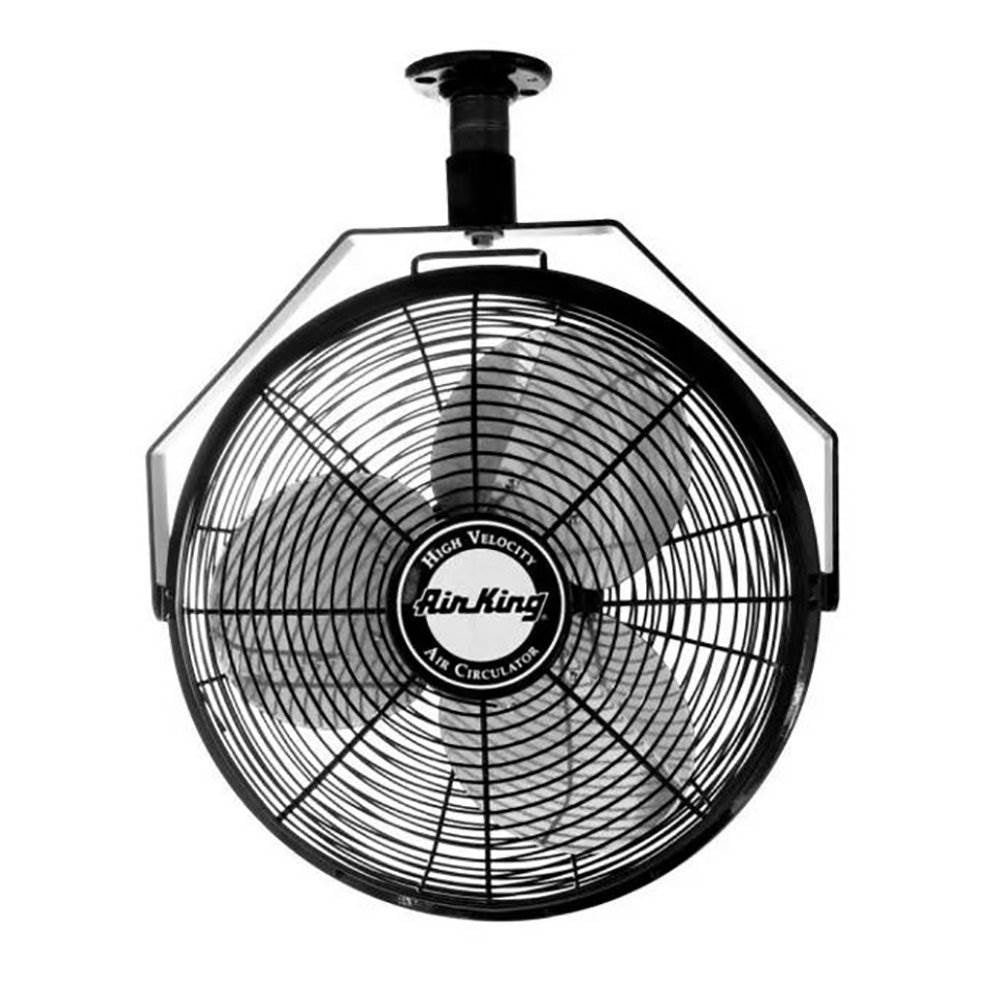 Air King 18" 1/16 HP 3-Speed Non-Oscillating Enclosed Ceiling Mount Fan (2 Pack) - VMInnovations