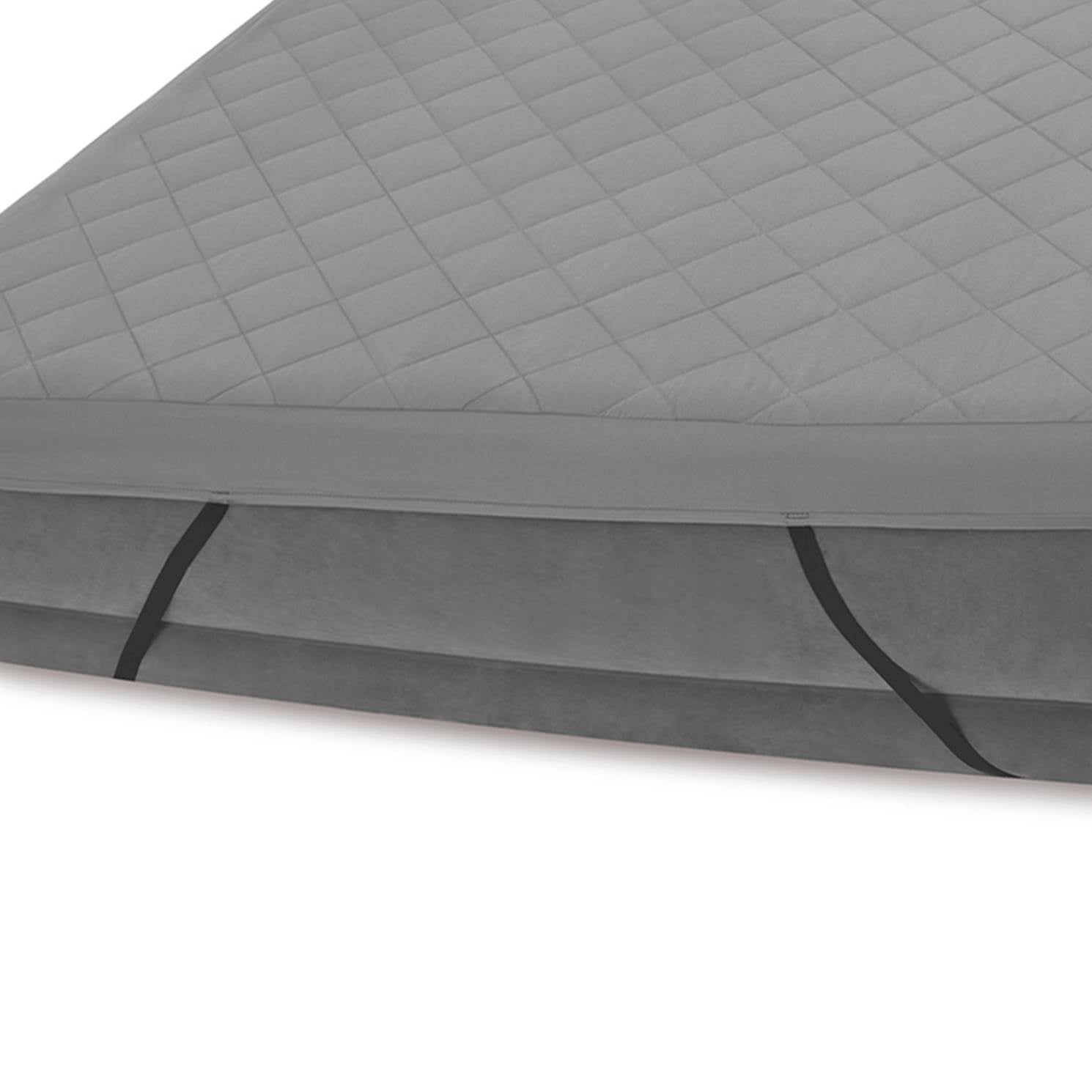 Intex Queen Raised Pillow Air Mattress w/ Built-In Electric Pump + Airbed Cover