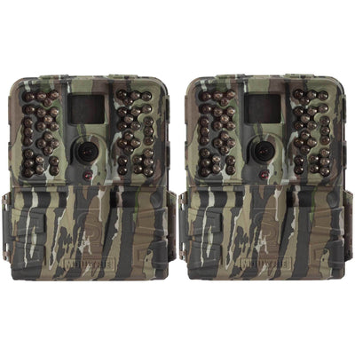 Moultrie S-50i 20MP 80' FHD Video No Glow Infrared Game Trail Camera (2 Pack)