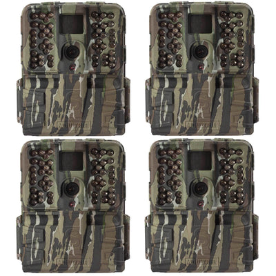 Moultrie S-50i 20MP 80' FHD Video No Glow Infrared Game Trail Camera (4 Pack)