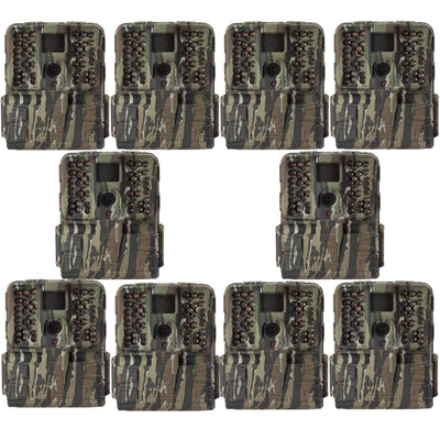 Moultrie S-50i 20MP 80' FHD Video No Glow Infrared Game Trail Camera (10 Pack)