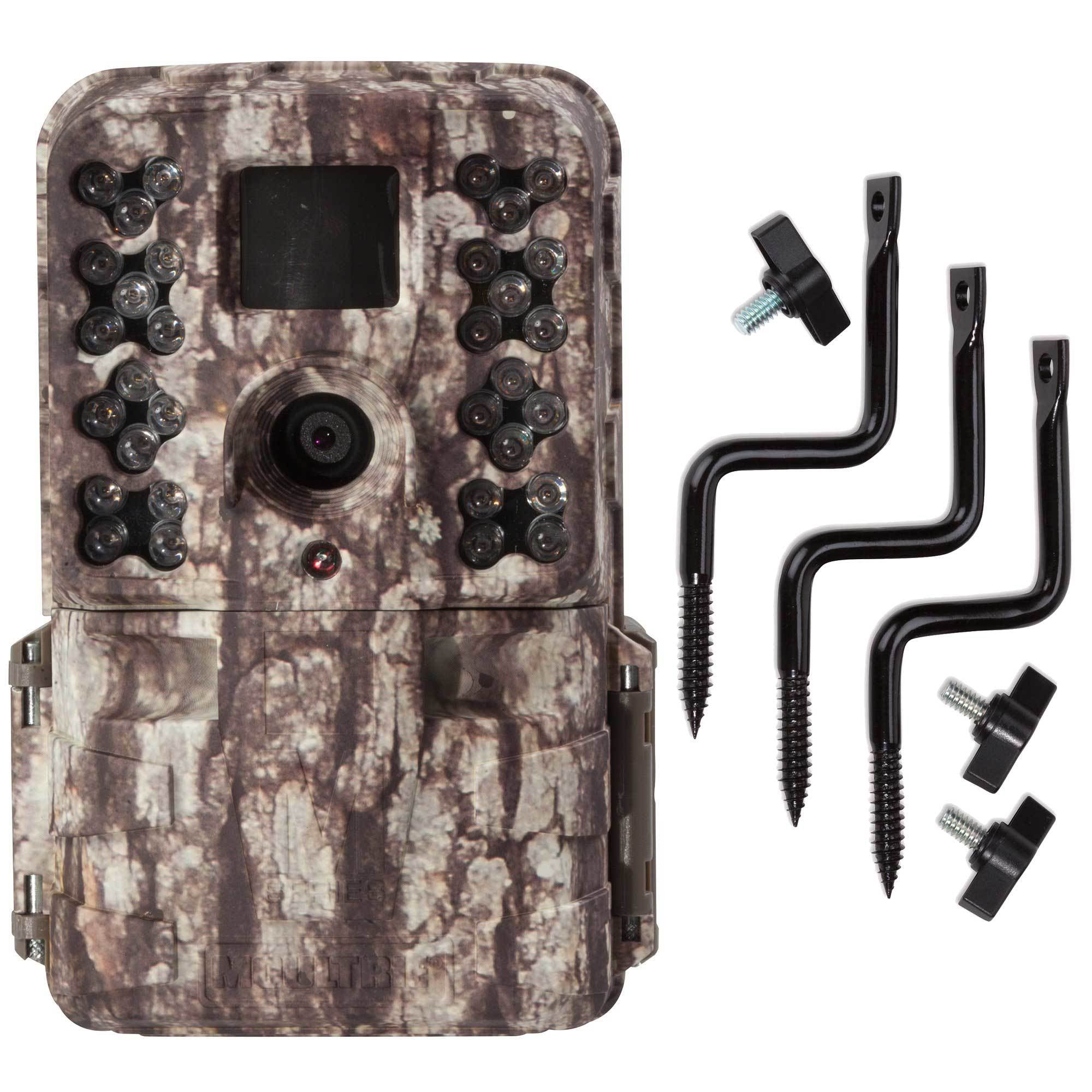 Moultrie M40 16MP 80' FHD Video Low Glow Infrared Game Trail Camera + Tree Mount