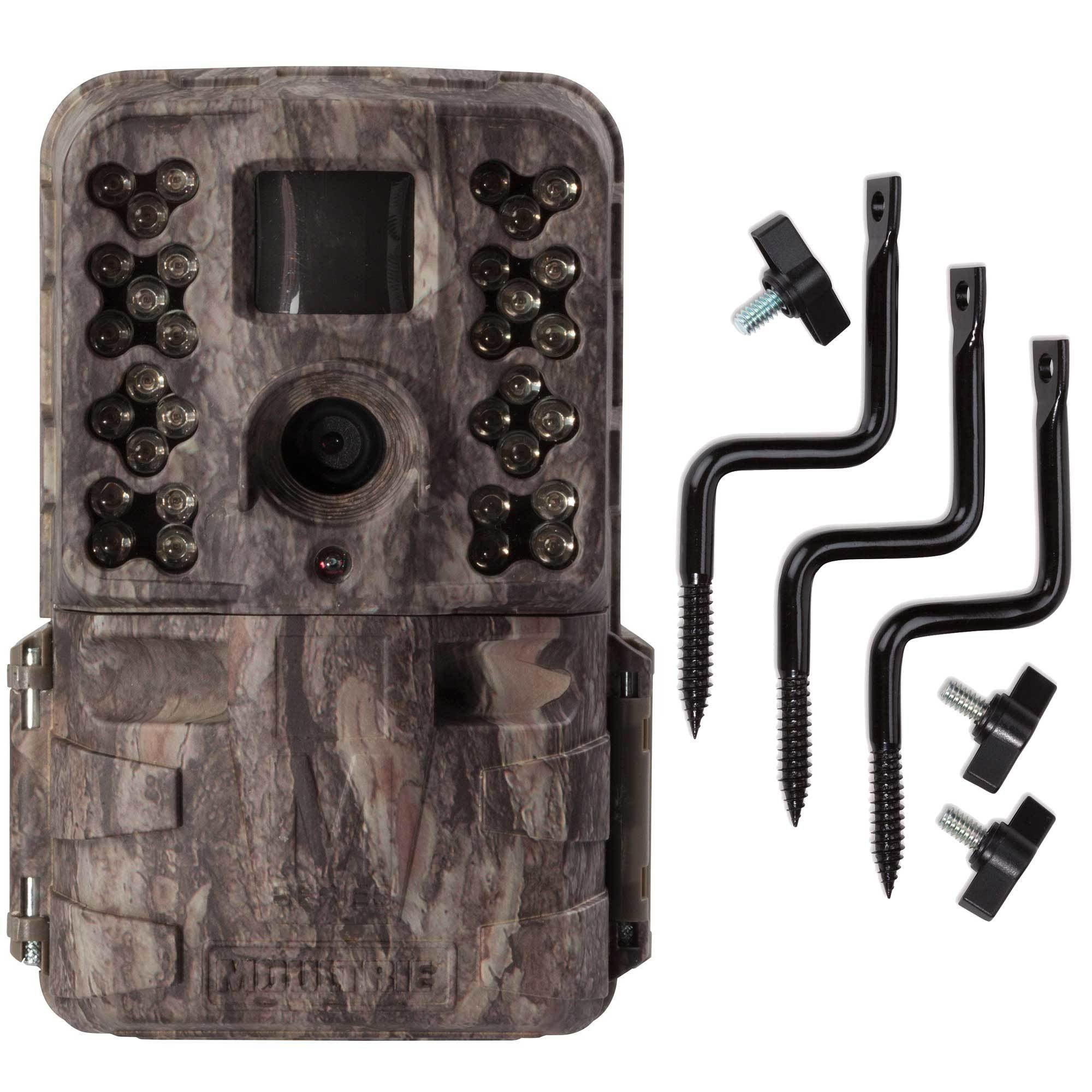 Moultrie M-40i 16MP 80' FHD Video No Glow IR Game Trail Camera + Tree Mount