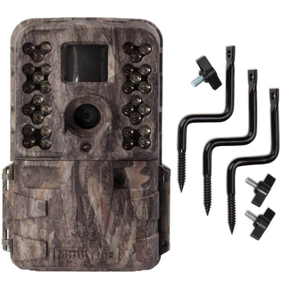 Moultrie M-40i 16MP 80' FHD Video No Glow IR Game Trail Camera + Tree Mount
