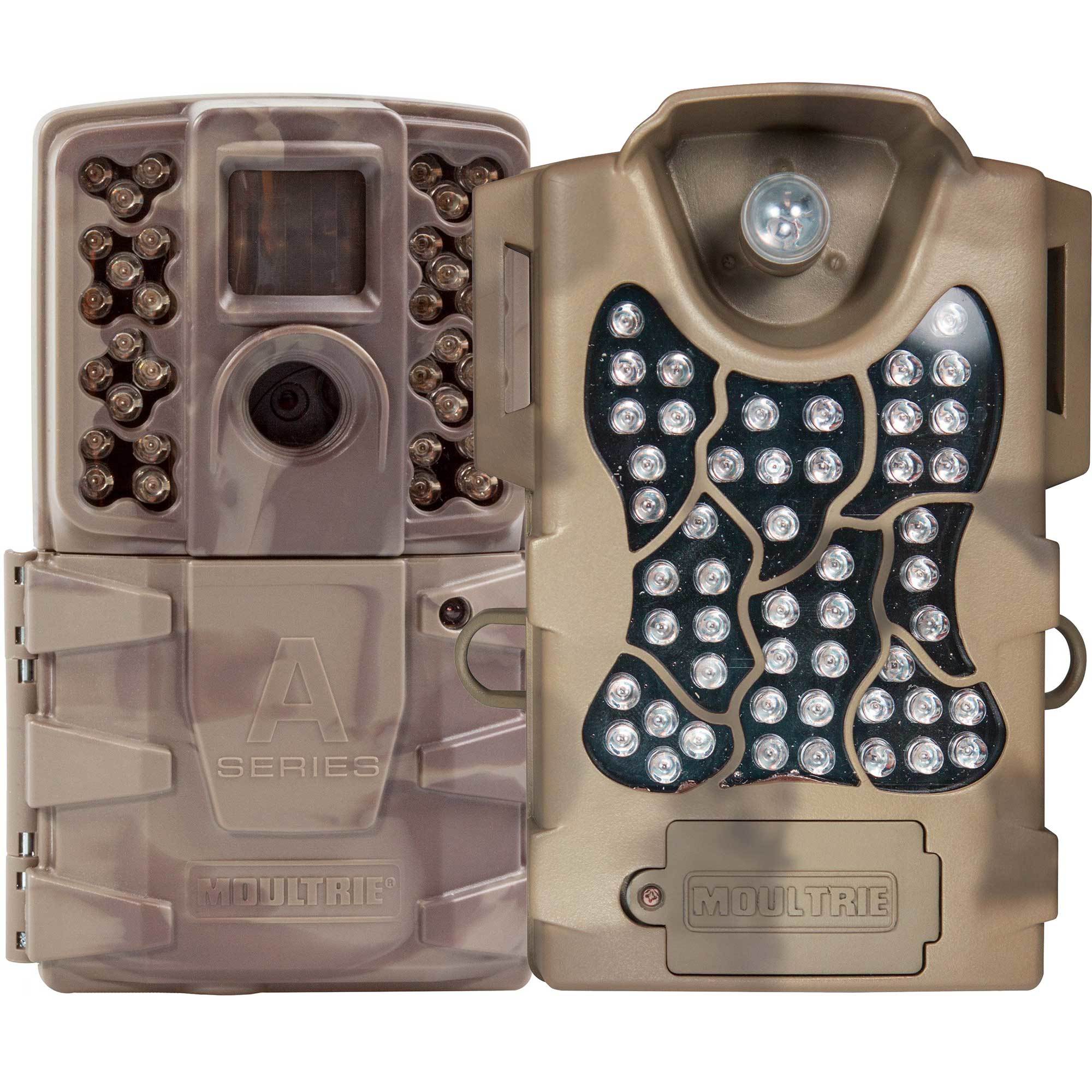 Moultrie A-30i 12MP 60' HD Video No Glow IR Game Trail Camera + Flash Extender