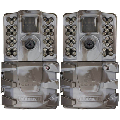 Moultrie A-35 14MP 60' HD Video Low Glow Infrared Game Trail Camera (2 Pack)