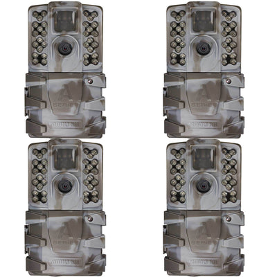 Moultrie A-35 14MP 60' HD Video Low Glow Infrared Game Trail Camera (4 Pack)