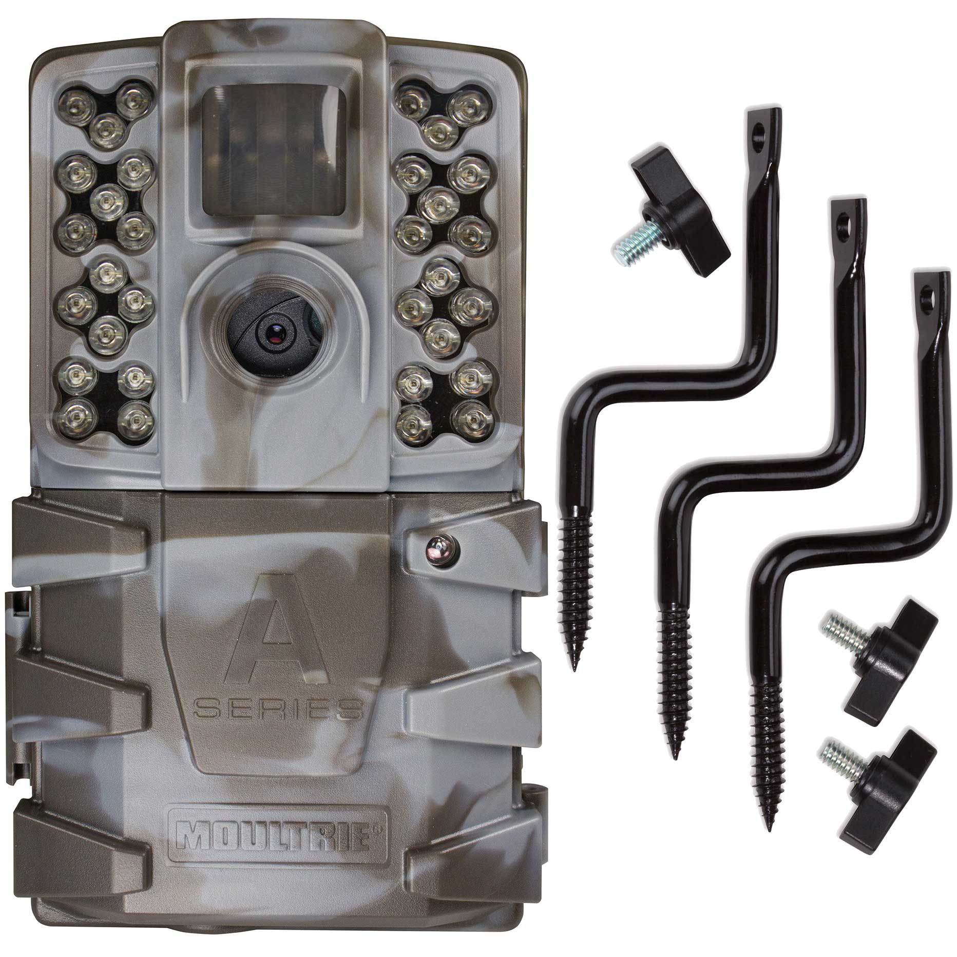 Moultrie A-35 14MP 60' HD Video Low Glow Infrared Game Trail Camera + Tree Mount