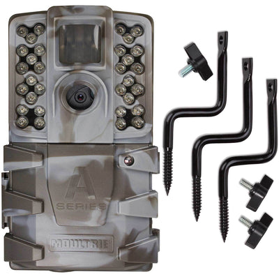 Moultrie A-35 14MP 60' HD Video Low Glow Infrared Game Trail Camera + Tree Mount