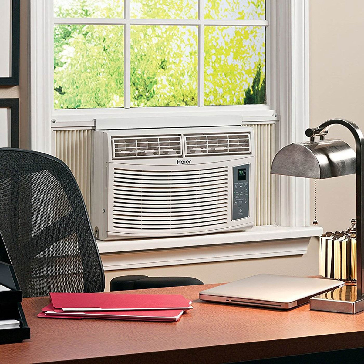 Haier 6,000 BTU 115V Electric Window Air Conditioner Unit w/ Remote (Open Box)