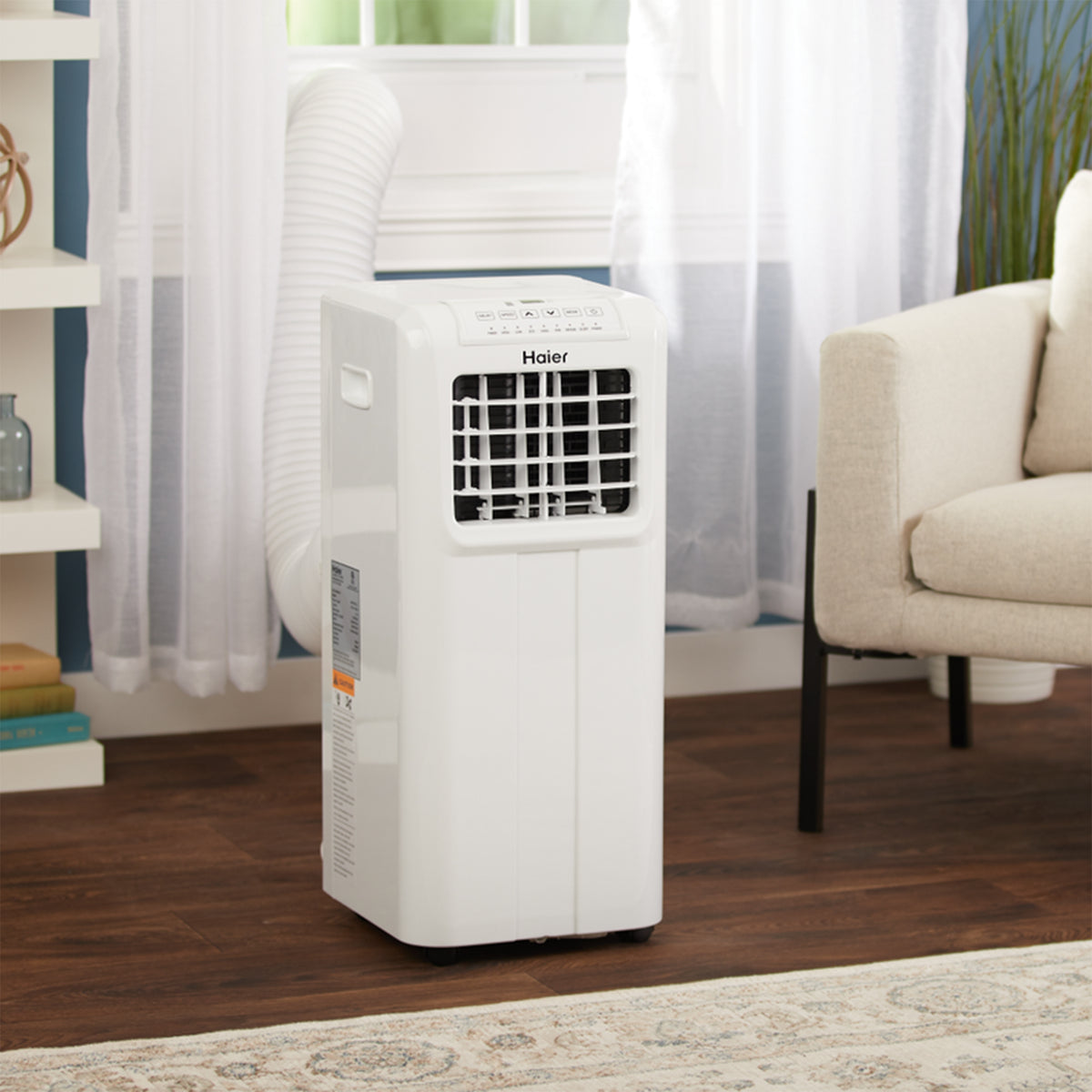 Haier Portable 10,000 BTU AC Air Conditioner Unit with Remote, White (Used)