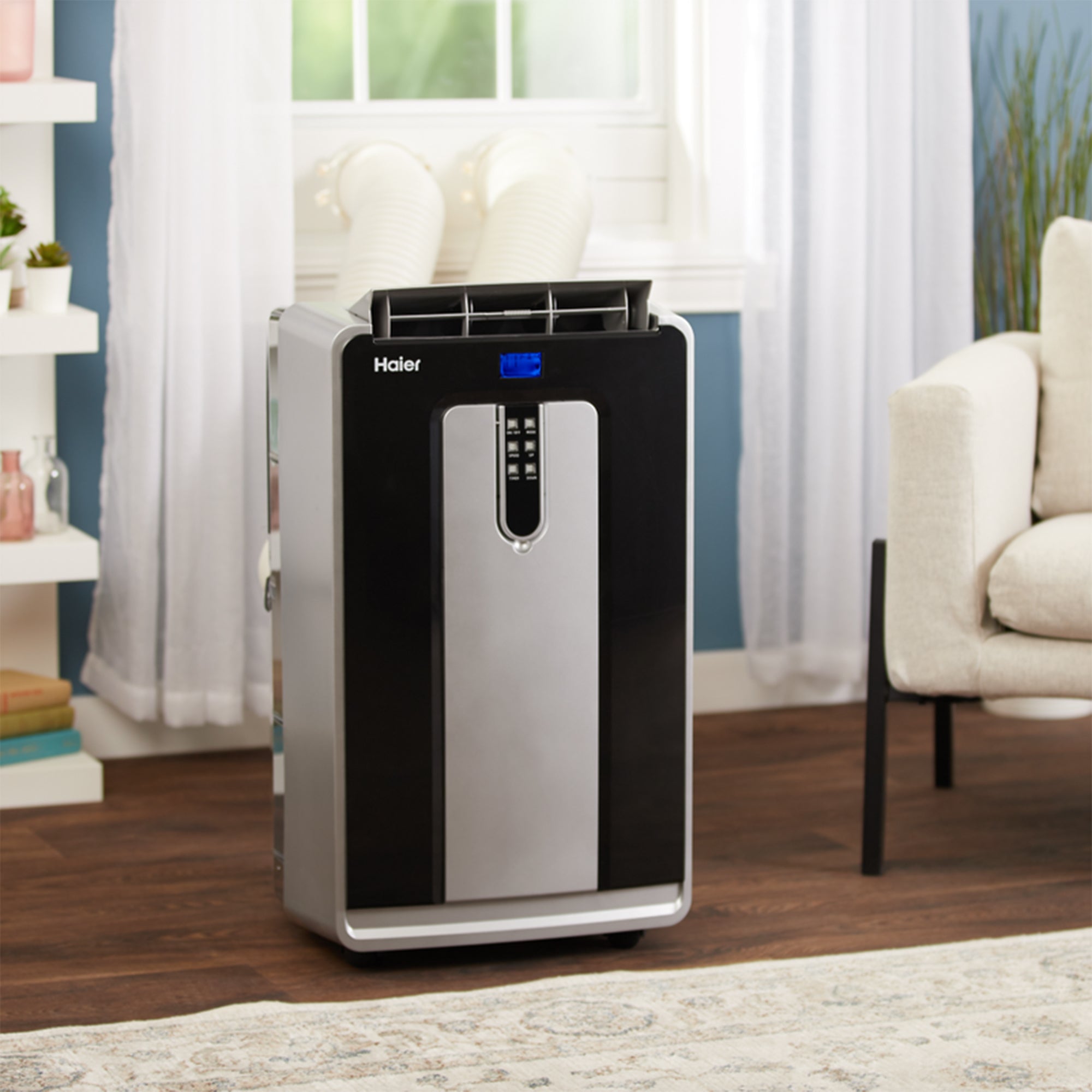 Haier 13,500 BTU 115V 3 Speed Dual Hose Portable Air Conditioner (Open Box)